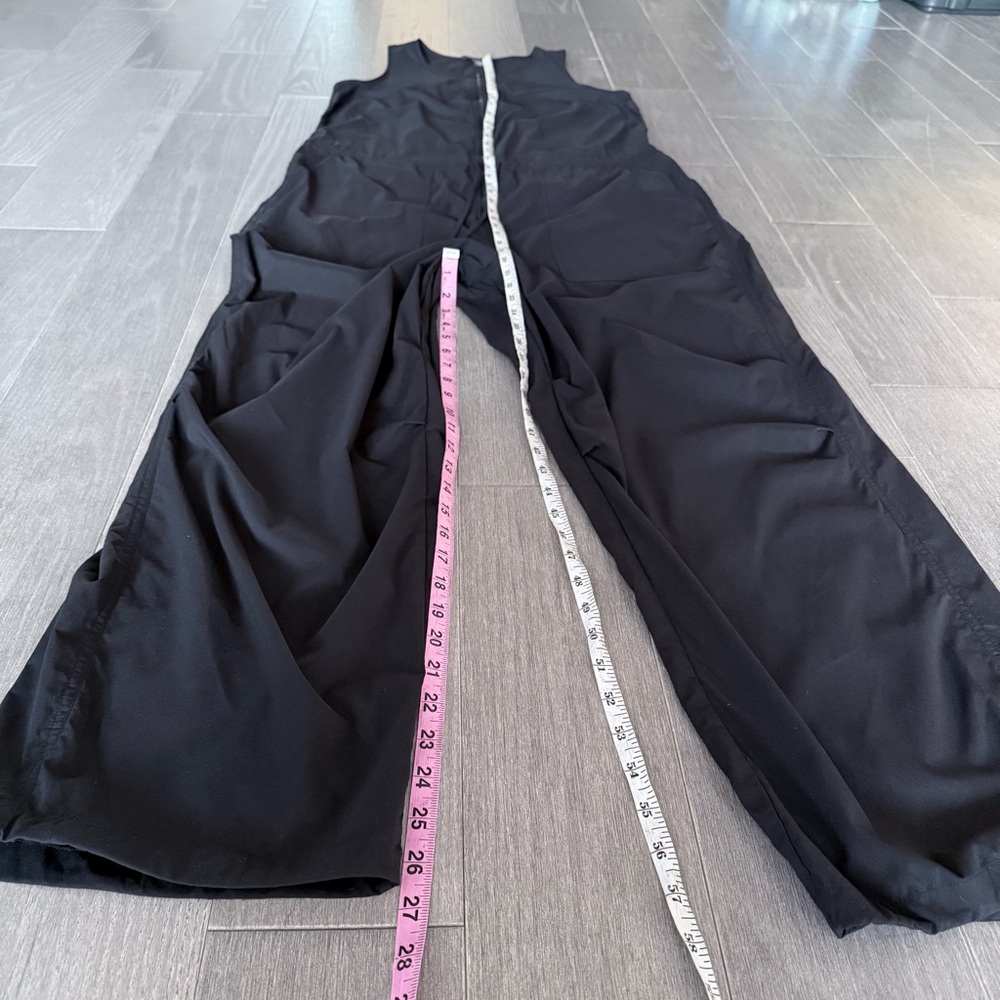 Athleta Flex Jumpsuit Black Size 12 588230 Cinch Wide Leg Outdoor Travel - Picture 7 of 16